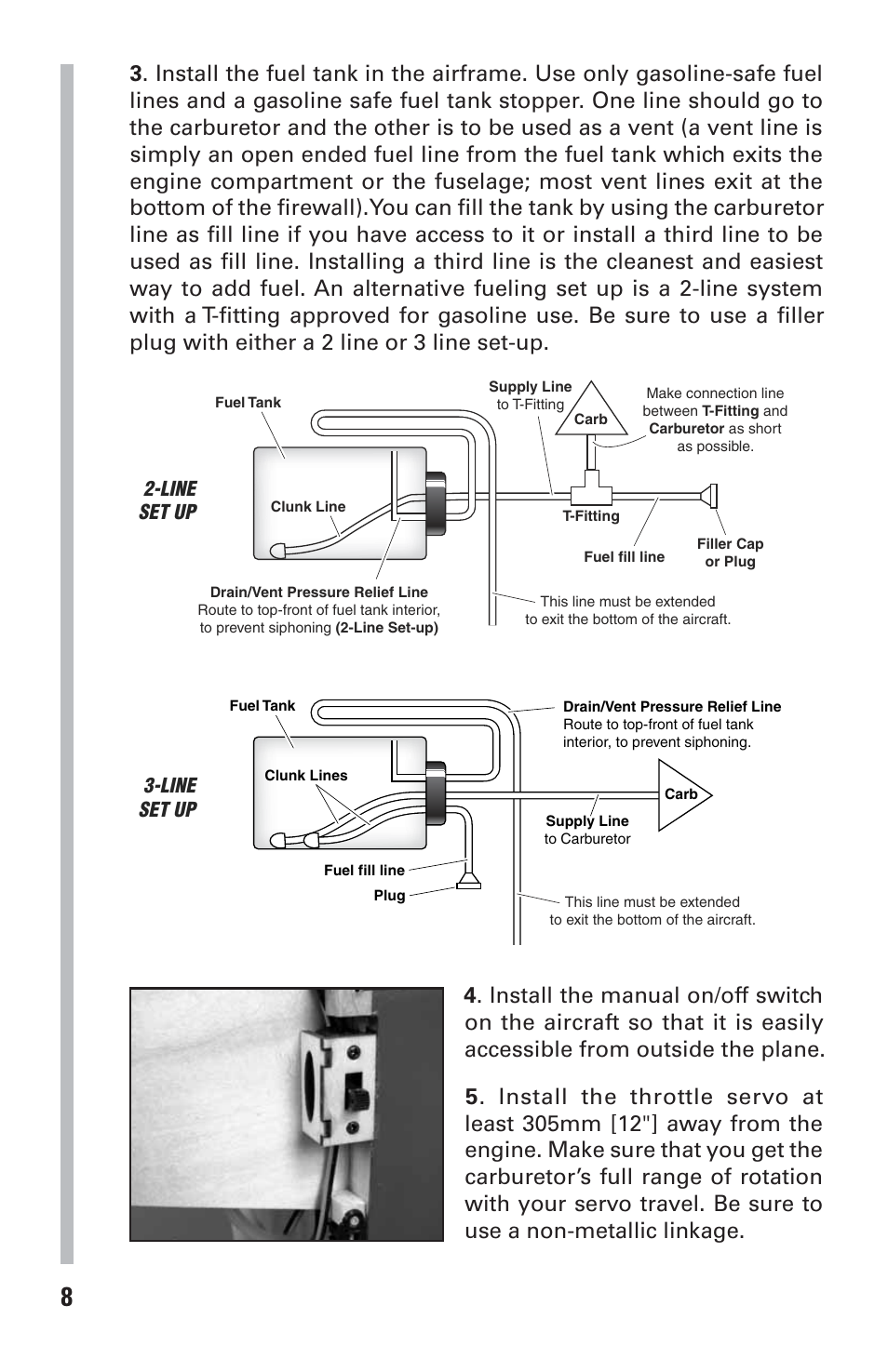 Line set up | DLE 55RA User Manual | Page 8 / 24