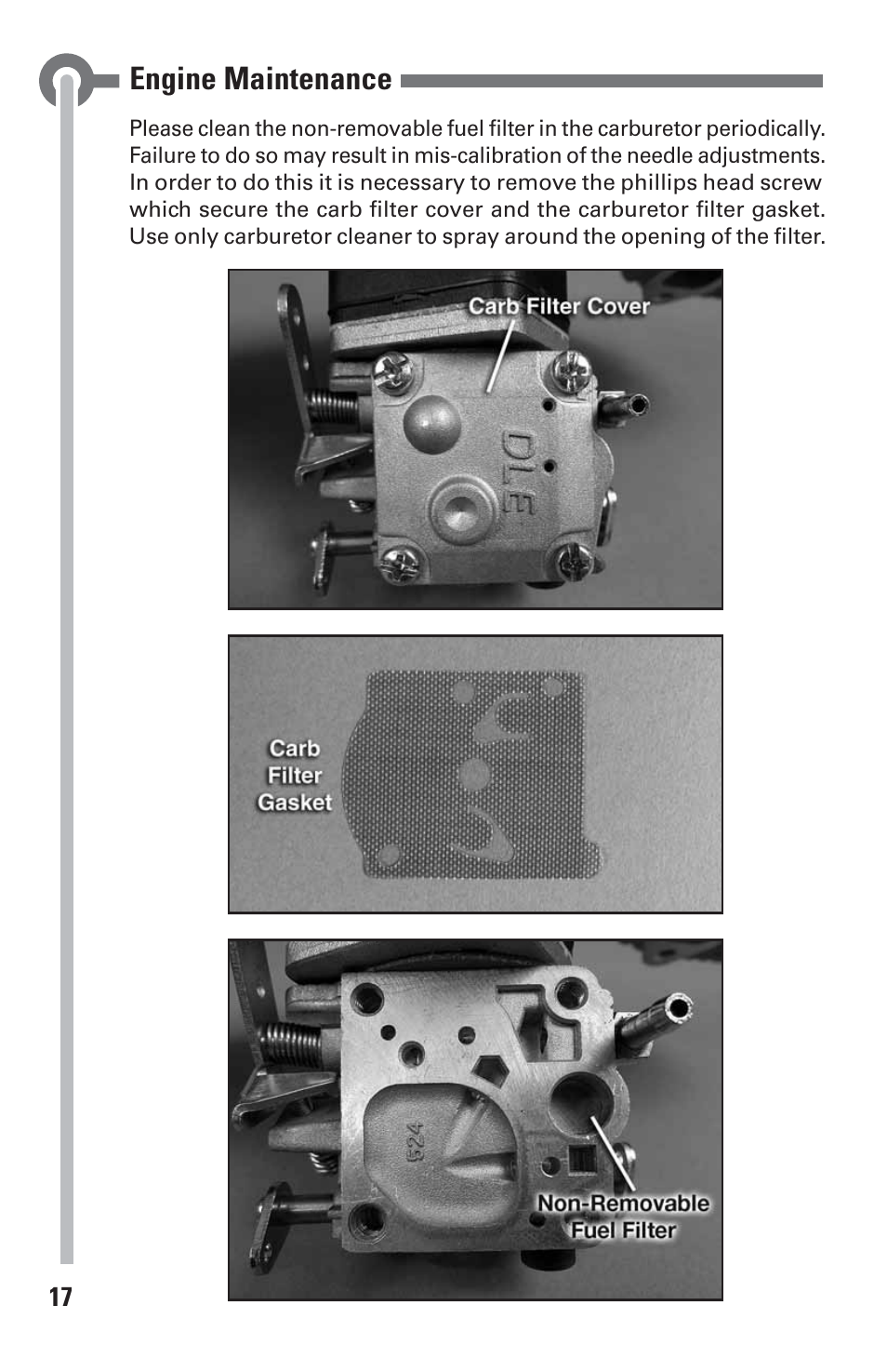 Engine maintenance | DLE 120 User Manual | Page 17 / 24