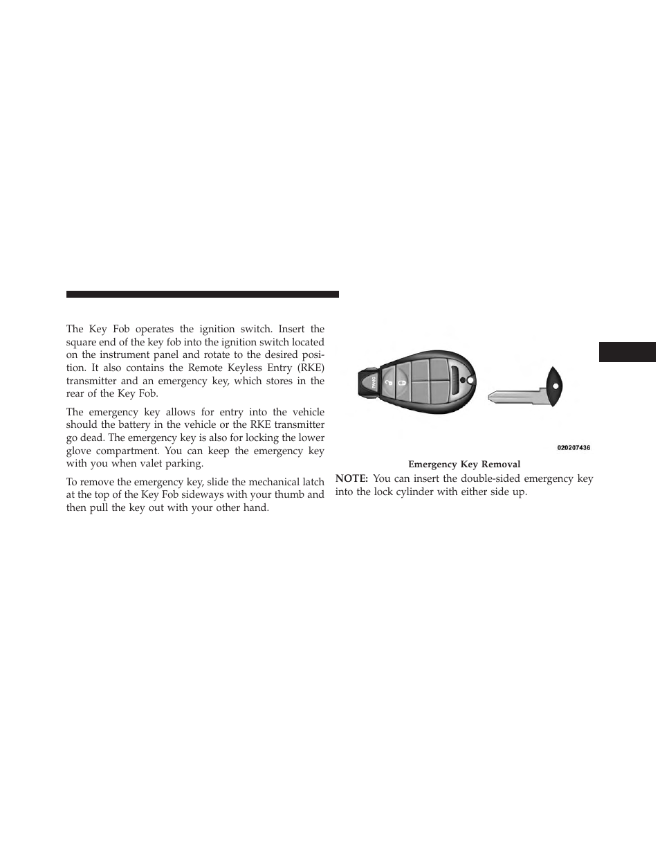 Key fob | Dodge 2013 Grand Caravan User Manual | Page 15 / 663