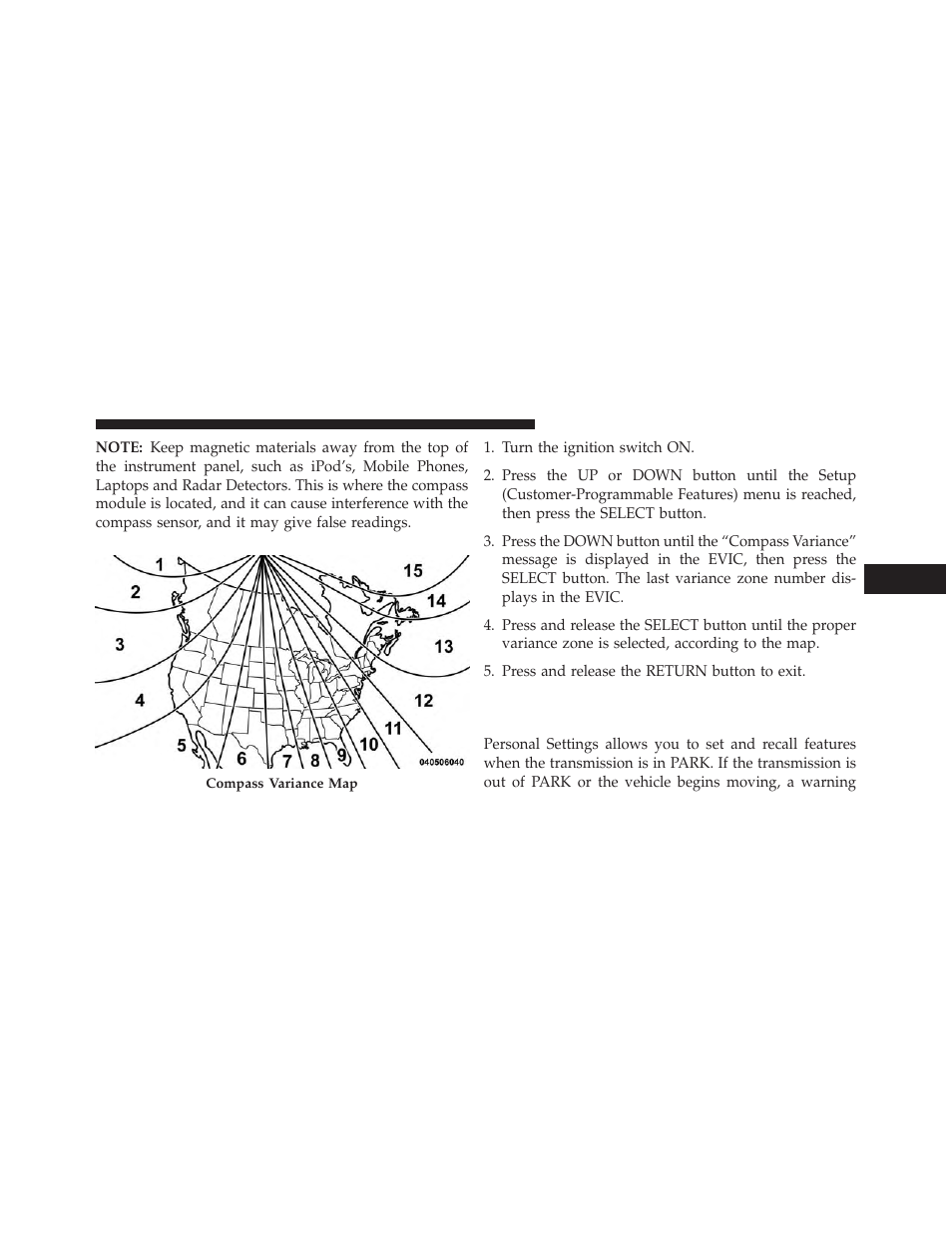 Customer-programmable features (system setup), Customer-programmable features, System setup) | Dodge 2013 Grand Caravan User Manual | Page 337 / 663