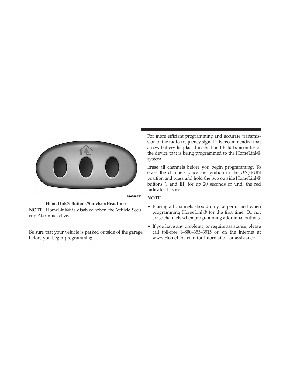 Before you begin programming homelink | Dodge 2013 Durango User Manual | Page 266 / 697