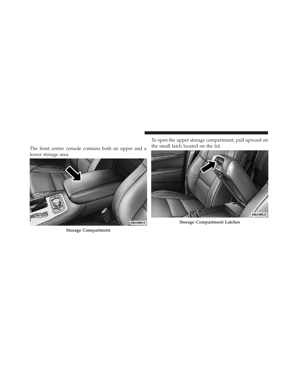 Front center console | Dodge 2013 Durango User Manual | Page 288 / 697