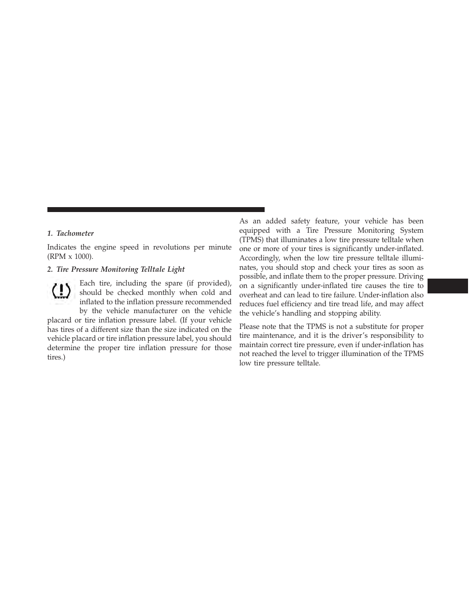 Instrument cluster descriptions | Dodge 2013 Durango User Manual | Page 315 / 697