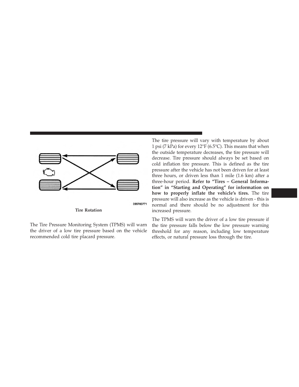 Tire pressure monitor system (tpms) | Dodge 2013 Durango User Manual | Page 527 / 697