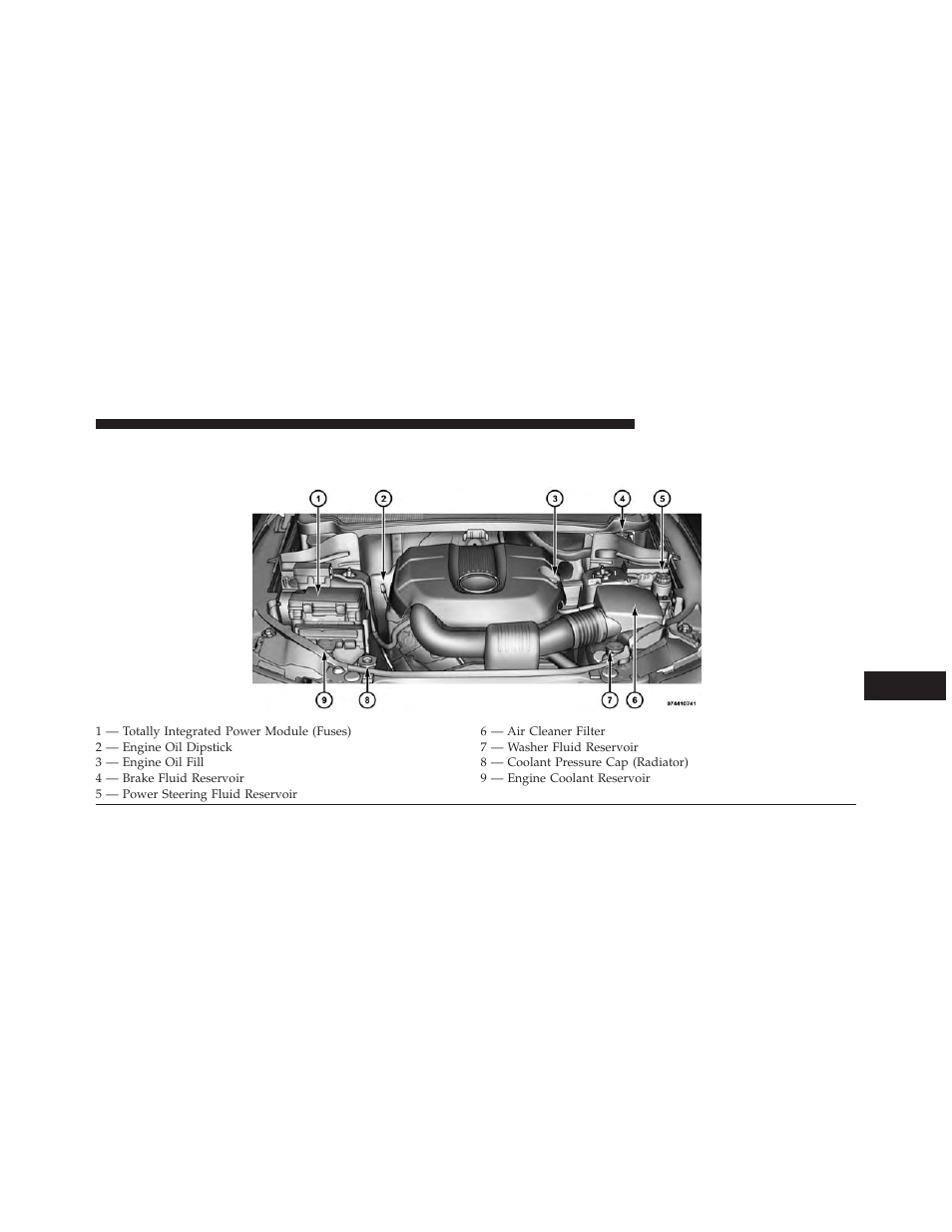 Engine compartment — 3.6l | Dodge 2013 Durango User Manual | Page 607 / 697