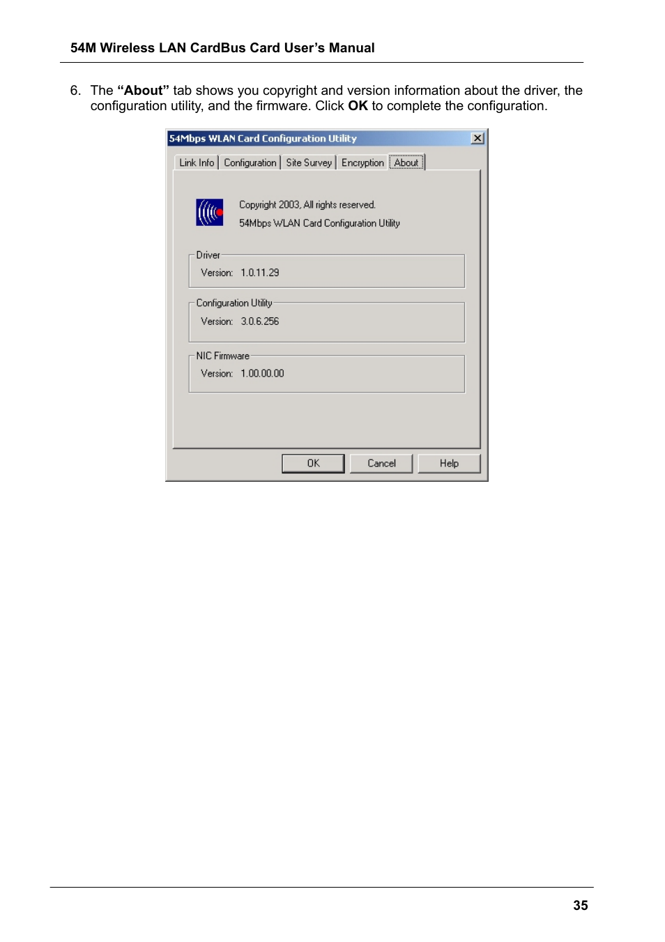 Boca Research Wireless LAN CardBus Card 54M User Manual | Page 35 / 40