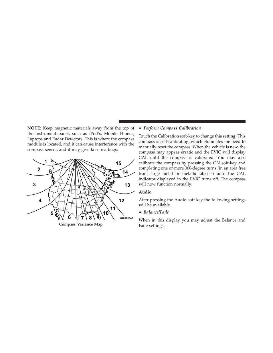 Audio | Dodge 2013 Charger SRT8 User Manual | Page 362 / 587