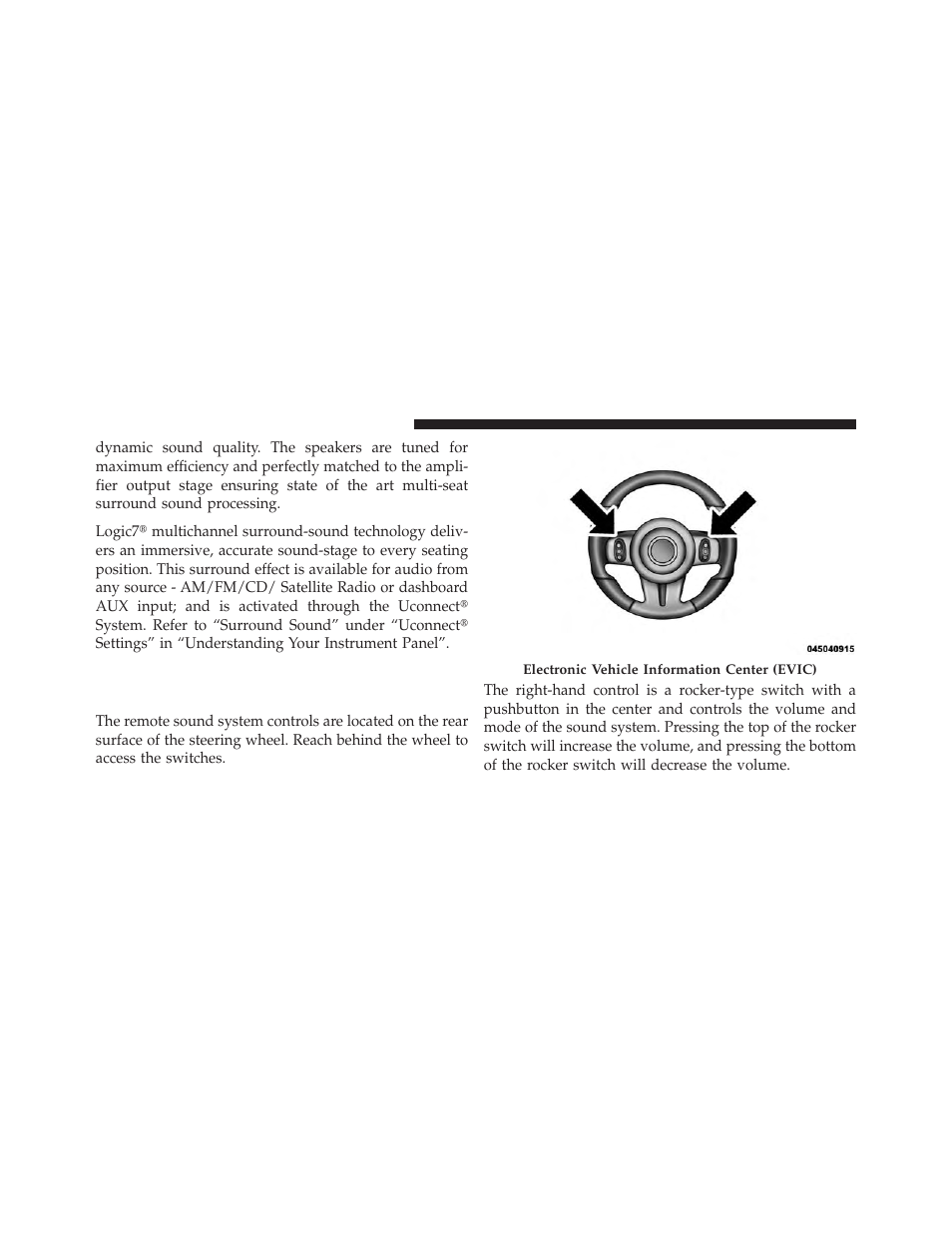 Steering wheel audio controls — if equipped, Steering wheel audio controls — if, Equipped | Dodge 2013 Charger SRT8 User Manual | Page 366 / 587