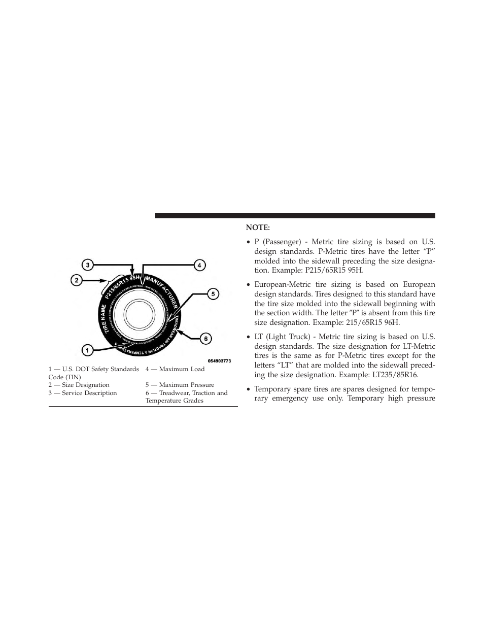 Tire safety information, Tire markings | Dodge 2013 Charger SRT8 User Manual | Page 424 / 587