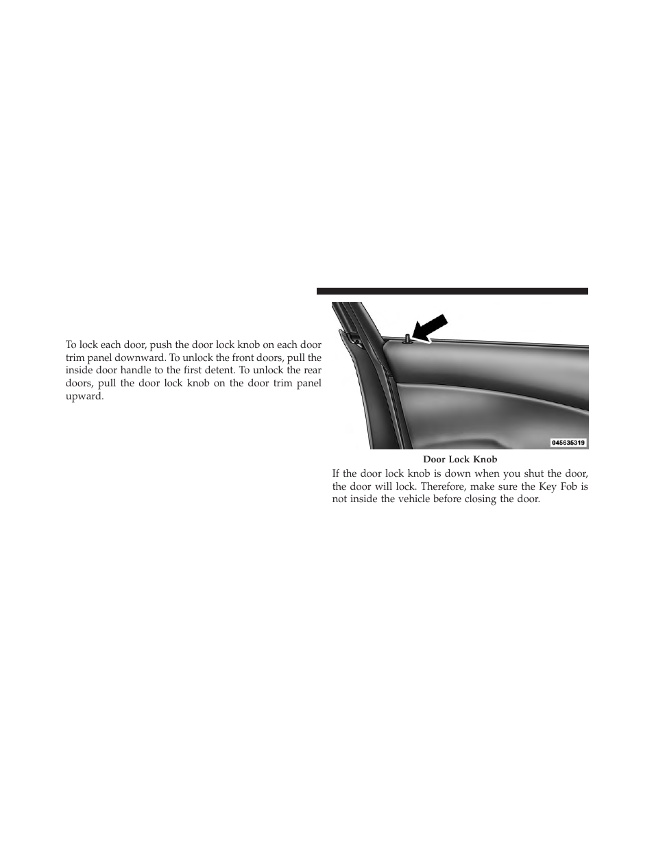 Door locks, Manual door locks | Dodge 2013 Charger User Manual | Page 32 / 622