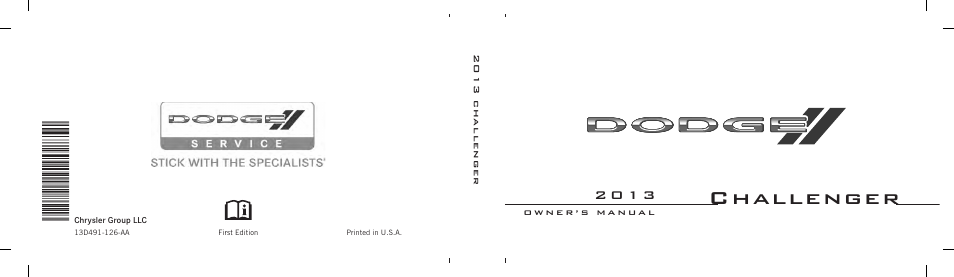 Dodge 2013 Challenger User Manual | 537 pages