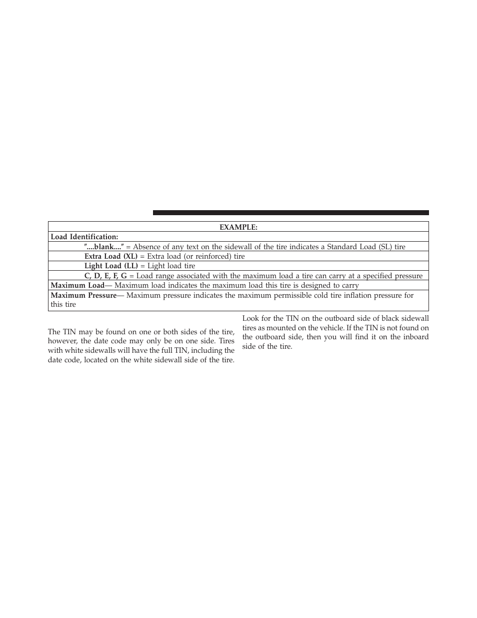 Tire identification number (tin) | Dodge 2013 Challenger User Manual | Page 350 / 537