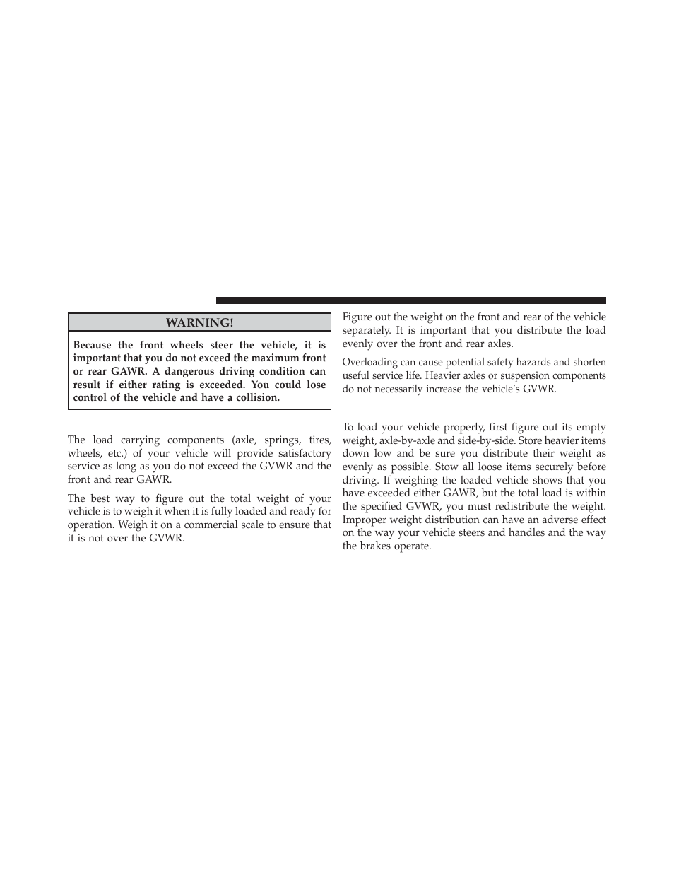 Overloading, Loading | Dodge 2013 Challenger User Manual | Page 388 / 537