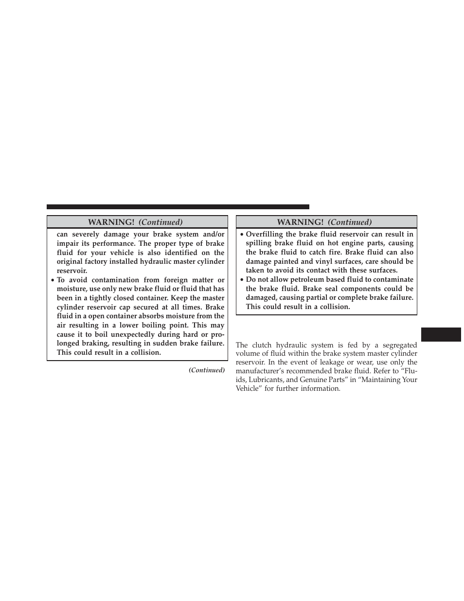 Clutch hydraulic system – manual, Transmission (if equipped) | Dodge 2013 Challenger User Manual | Page 467 / 537