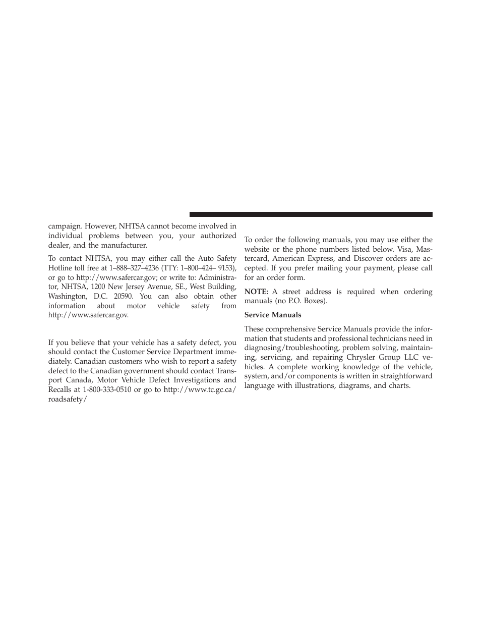In canada, Publication order forms | Dodge 2013 Challenger User Manual | Page 510 / 537