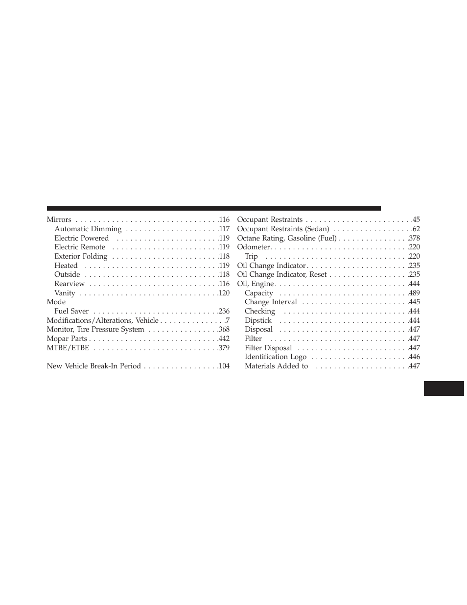Dodge 2013 Challenger User Manual | Page 527 / 537
