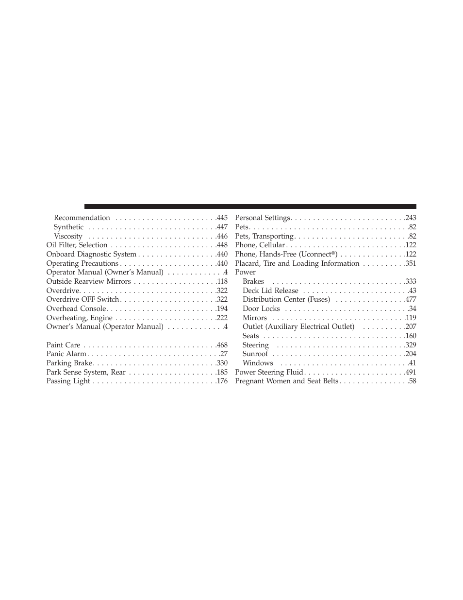 Dodge 2013 Challenger User Manual | Page 528 / 537