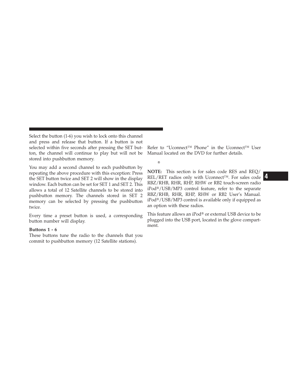 Ipodĥ/usb/mp3 control — if equipped, Operating instructions (uconnect™ phone), If equipped | Ipod௡/usb/mp3 control — if equipped | Dodge 2012 Ram User Manual | Page 315 / 730