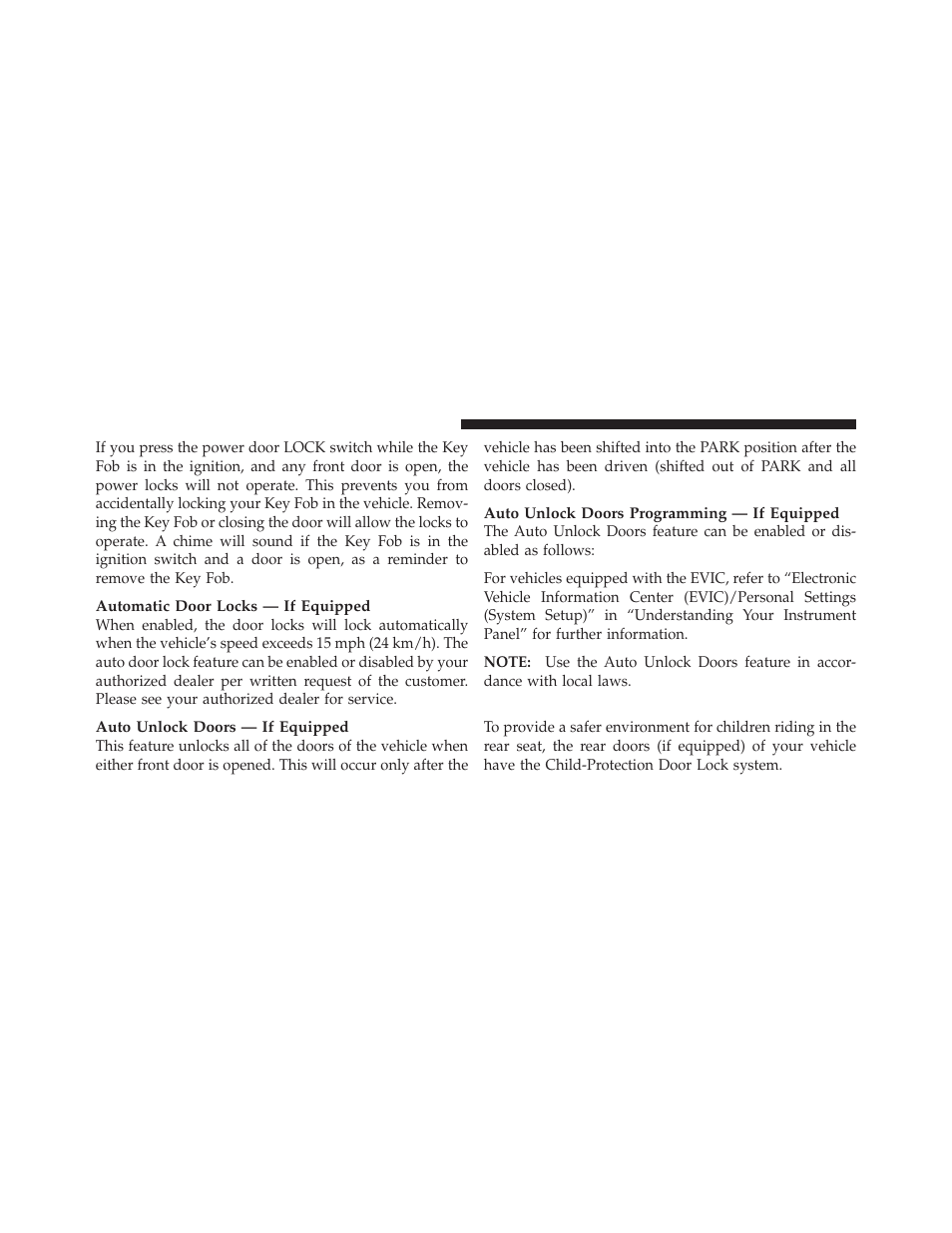 Child-protection door lock | Dodge 2012 Ram User Manual | Page 34 / 730