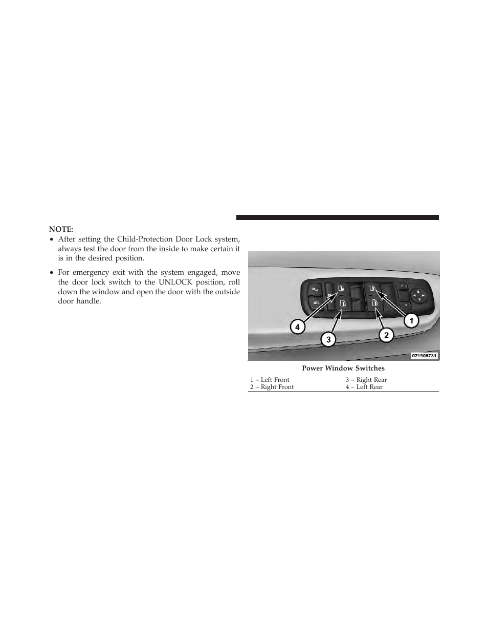 Windows, Power windows — if equipped | Dodge 2012 Ram User Manual | Page 36 / 730