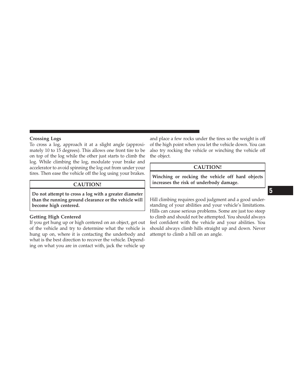 Hill climbing | Dodge 2012 Ram User Manual | Page 441 / 730