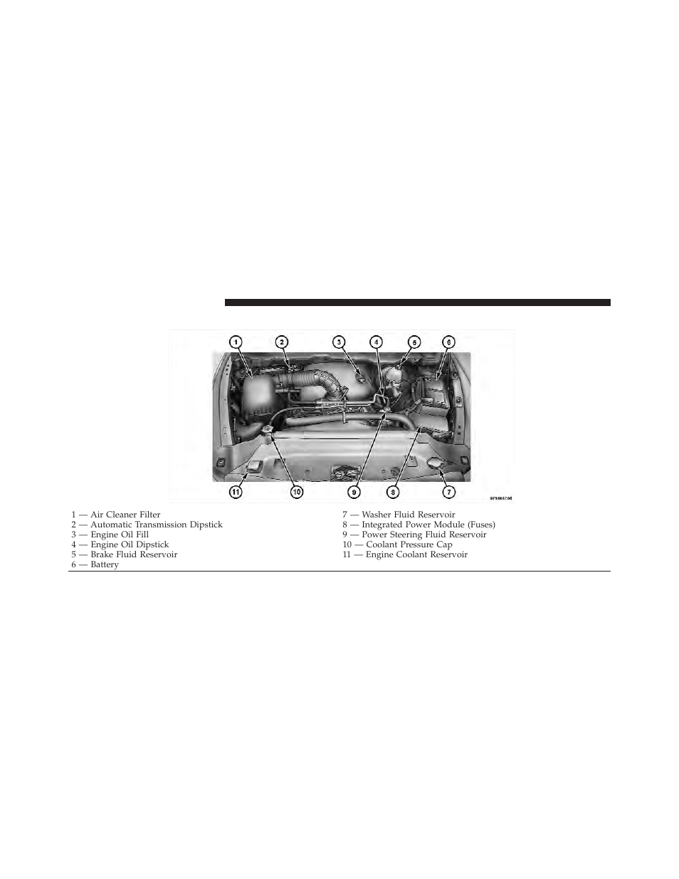 Engine compartment — 5.7l | Dodge 2012 Ram User Manual | Page 624 / 730