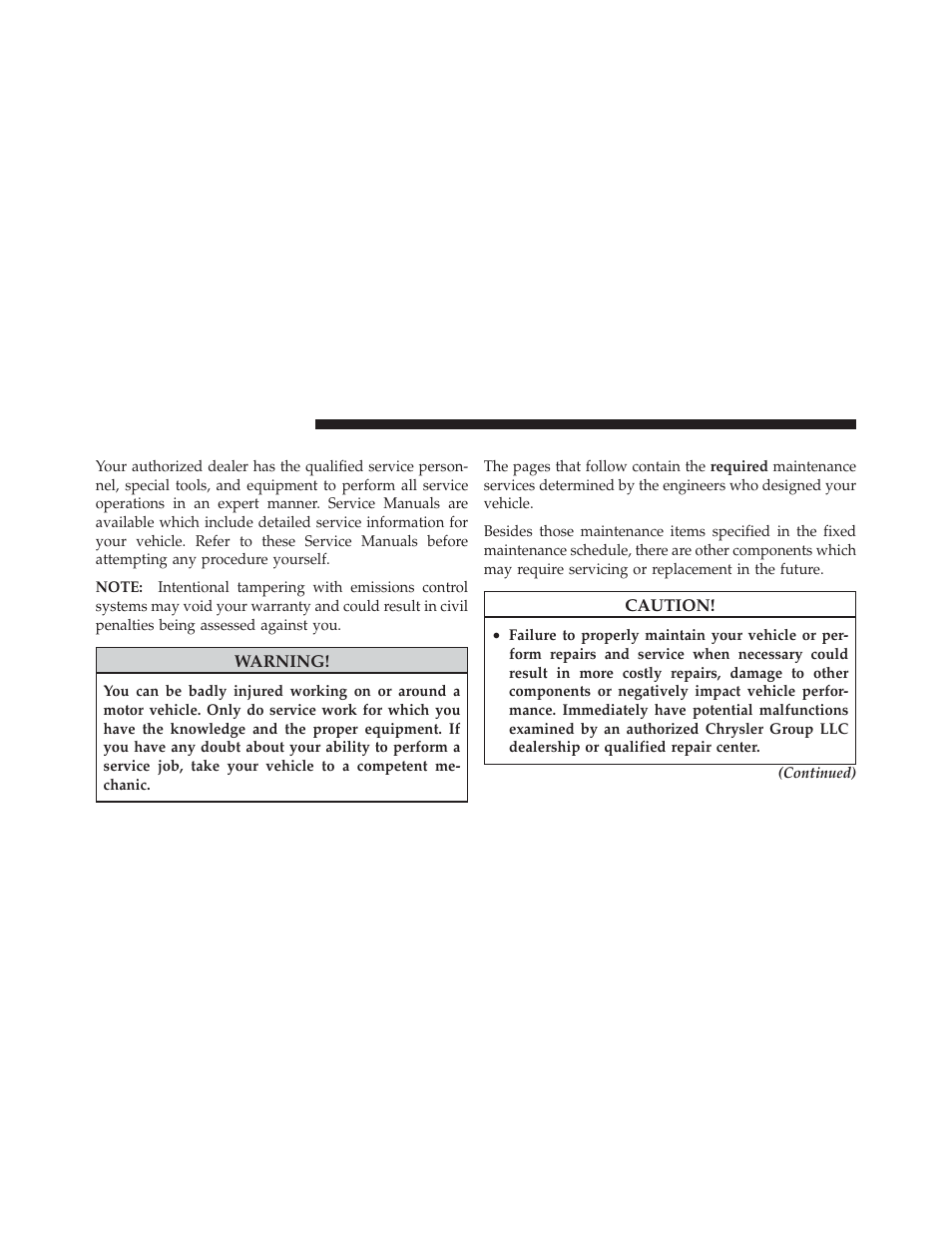 Dealer service, Maintenance procedures | Dodge 2012 Ram User Manual | Page 628 / 730
