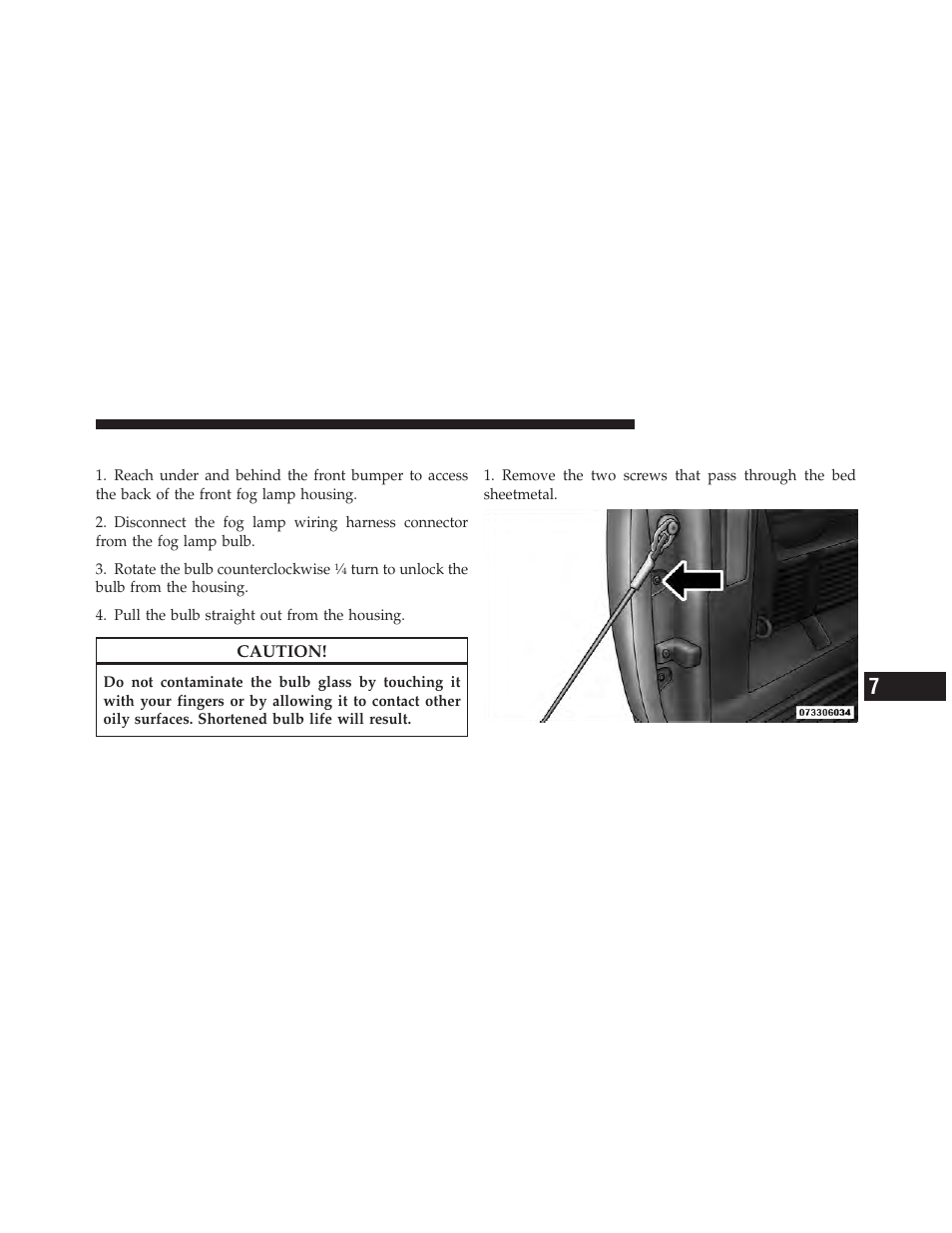 Fog lamps, Rear tail/stop, turn signal and backup lamps, Rear tail/stop, turn signal and backup | Lamps | Dodge 2012 Ram User Manual | Page 669 / 730