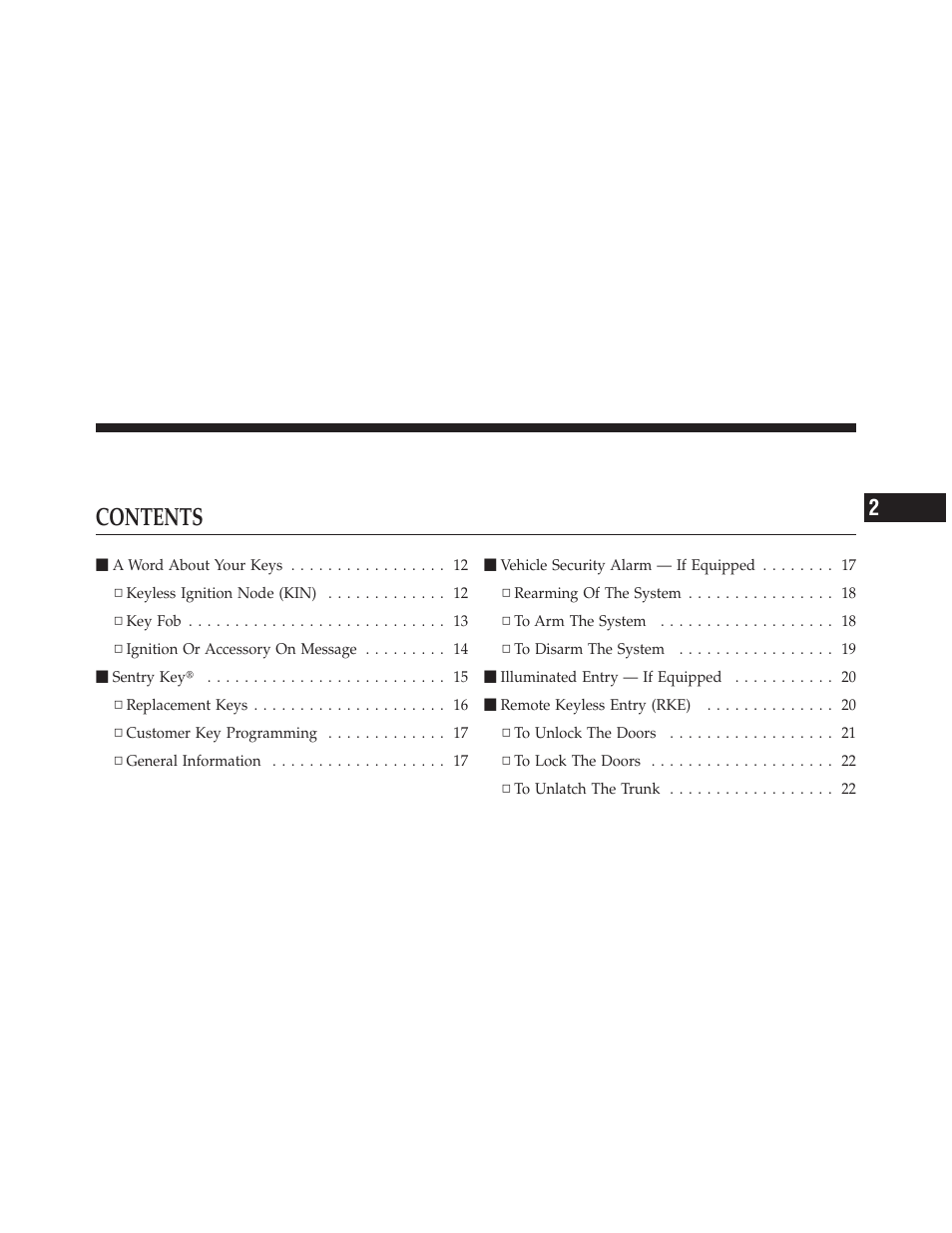 Dodge 2012 Charger SRT8 User Manual | Page 11 / 573