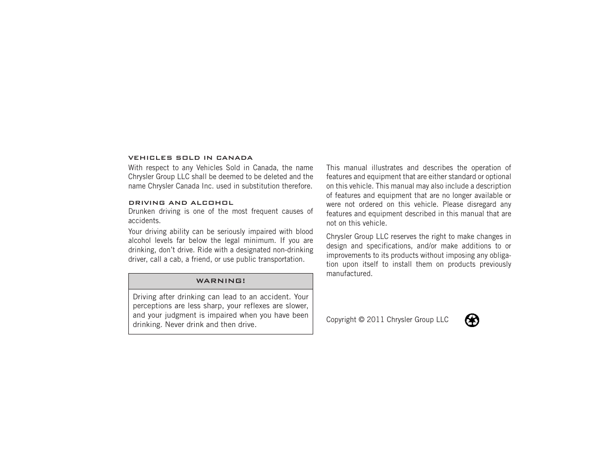 Dodge 2012 Charger SRT8 User Manual | Page 2 / 573