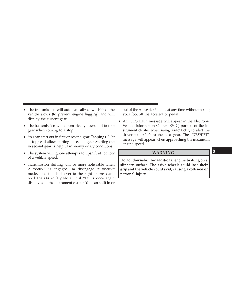 Dodge 2012 Charger SRT8 User Manual | Page 383 / 573