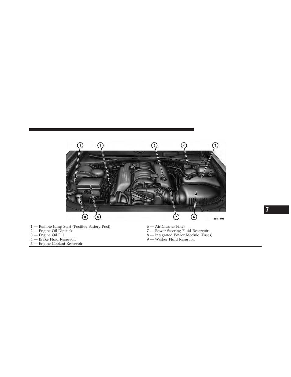 Engine compartment — 6.4l (392 hemi) | Dodge 2012 Charger SRT8 User Manual | Page 473 / 573