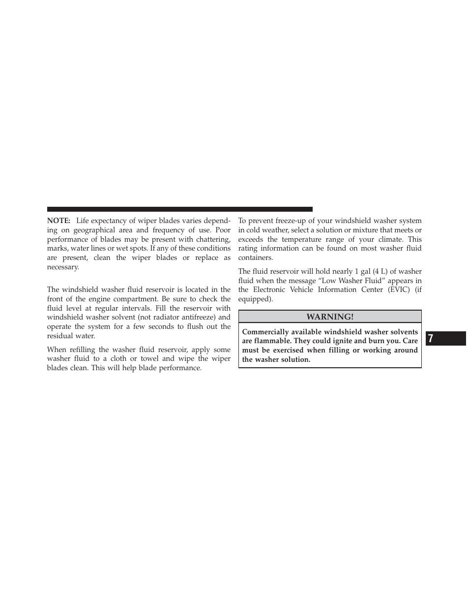 Adding washer fluid | Dodge 2012 Charger SRT8 User Manual | Page 487 / 573