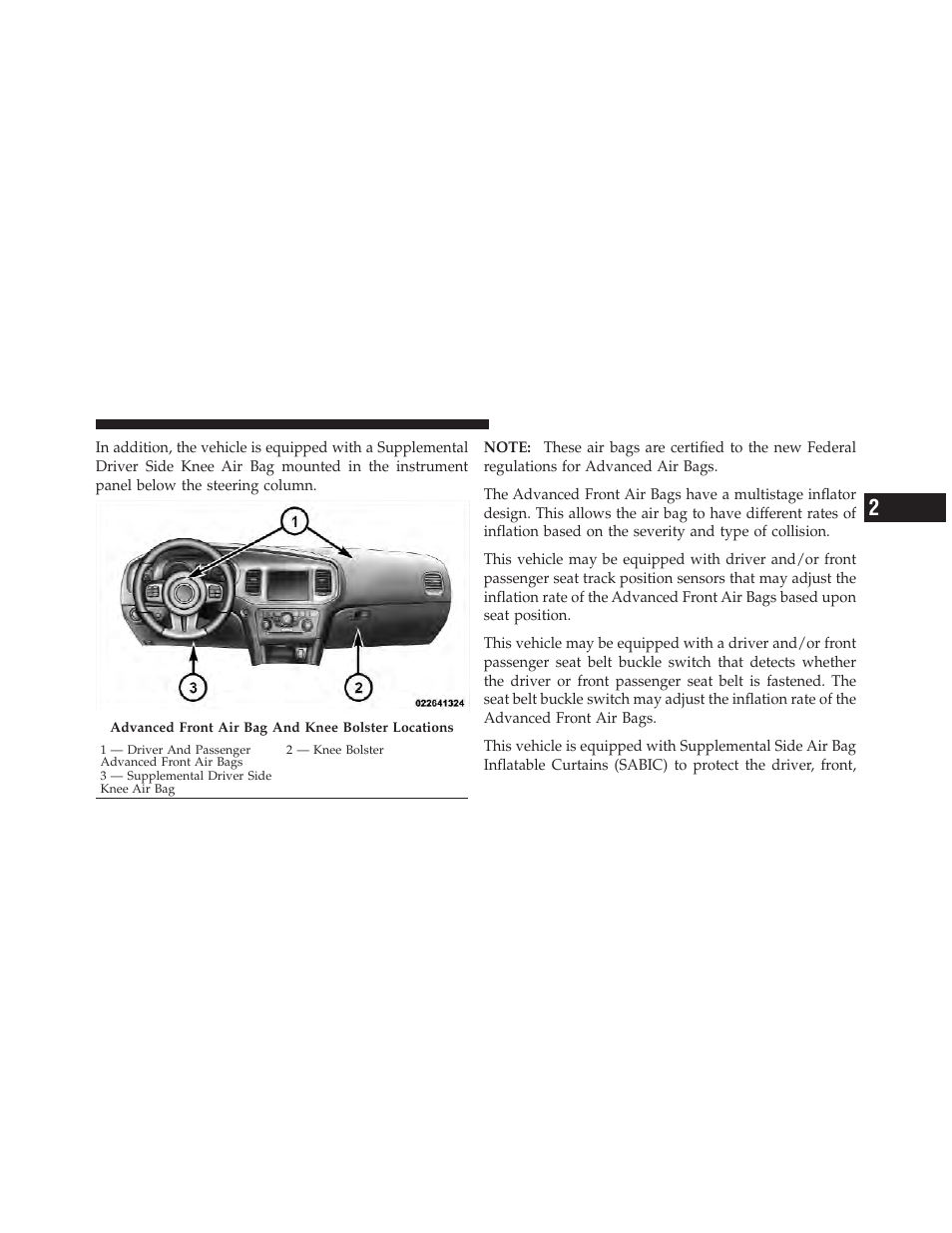 Dodge 2012 Charger SRT8 User Manual | Page 57 / 573