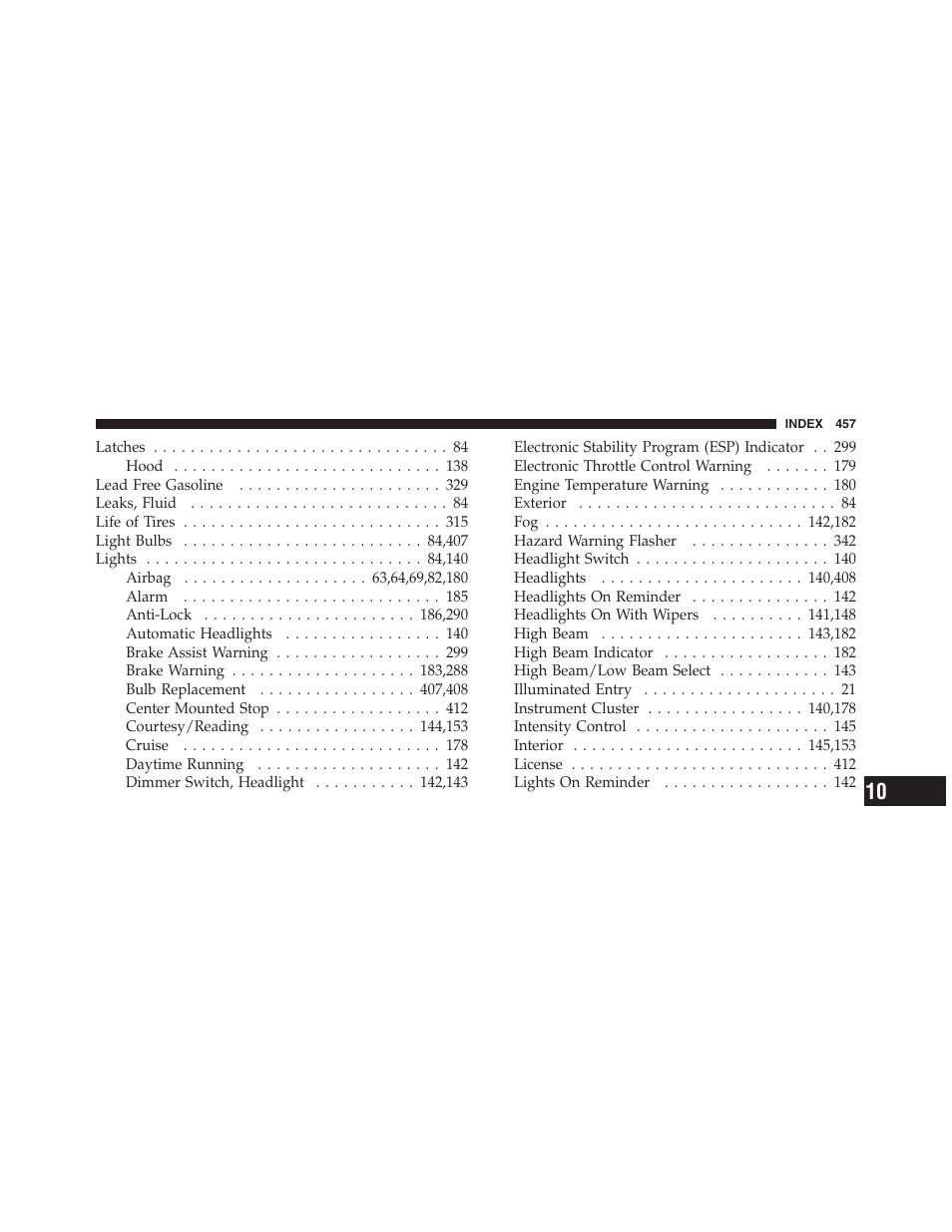 Dodge 2012 Challenger SRT8 User Manual | Page 459 / 471