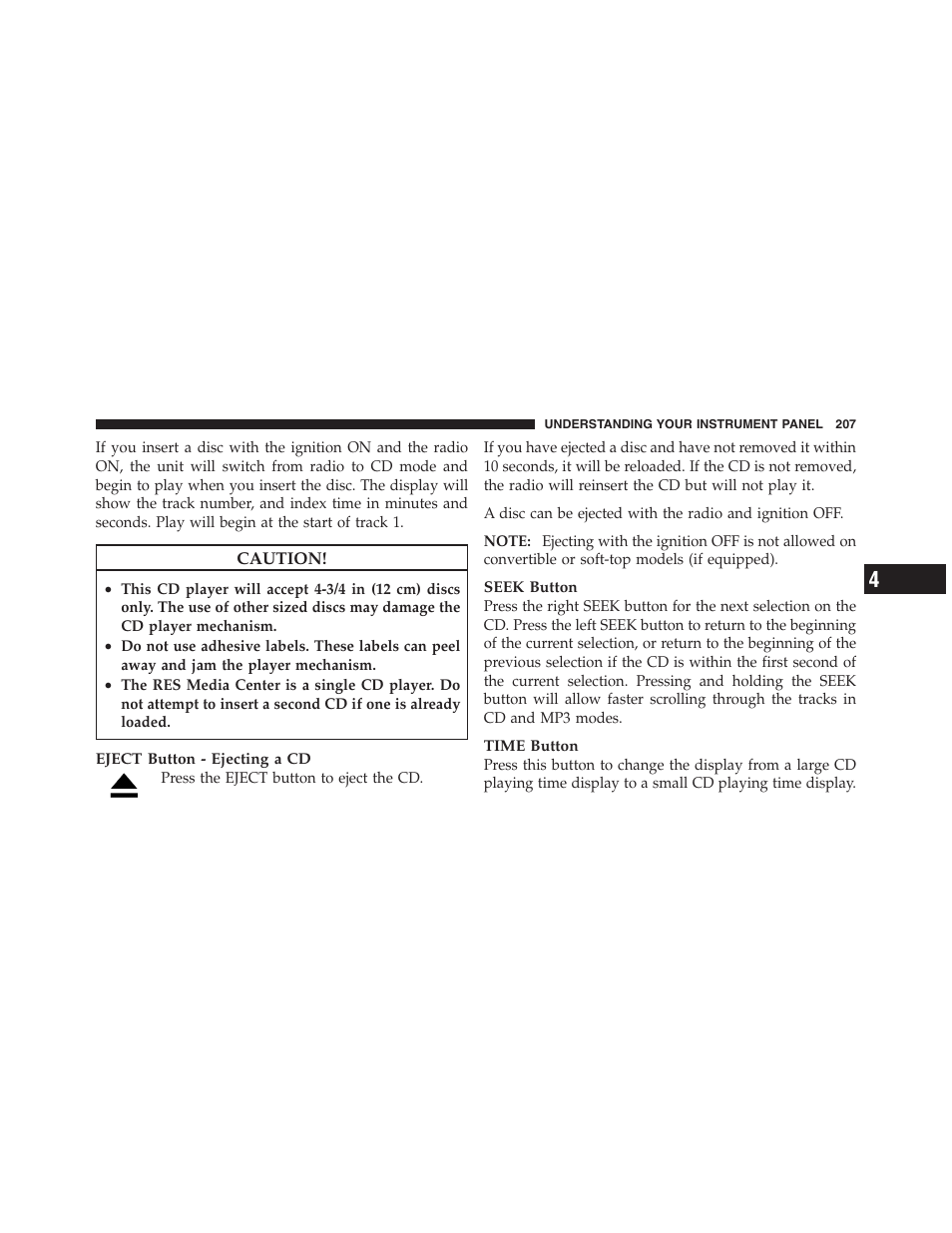 Dodge 2012 Challenger User Manual | Page 209 / 494