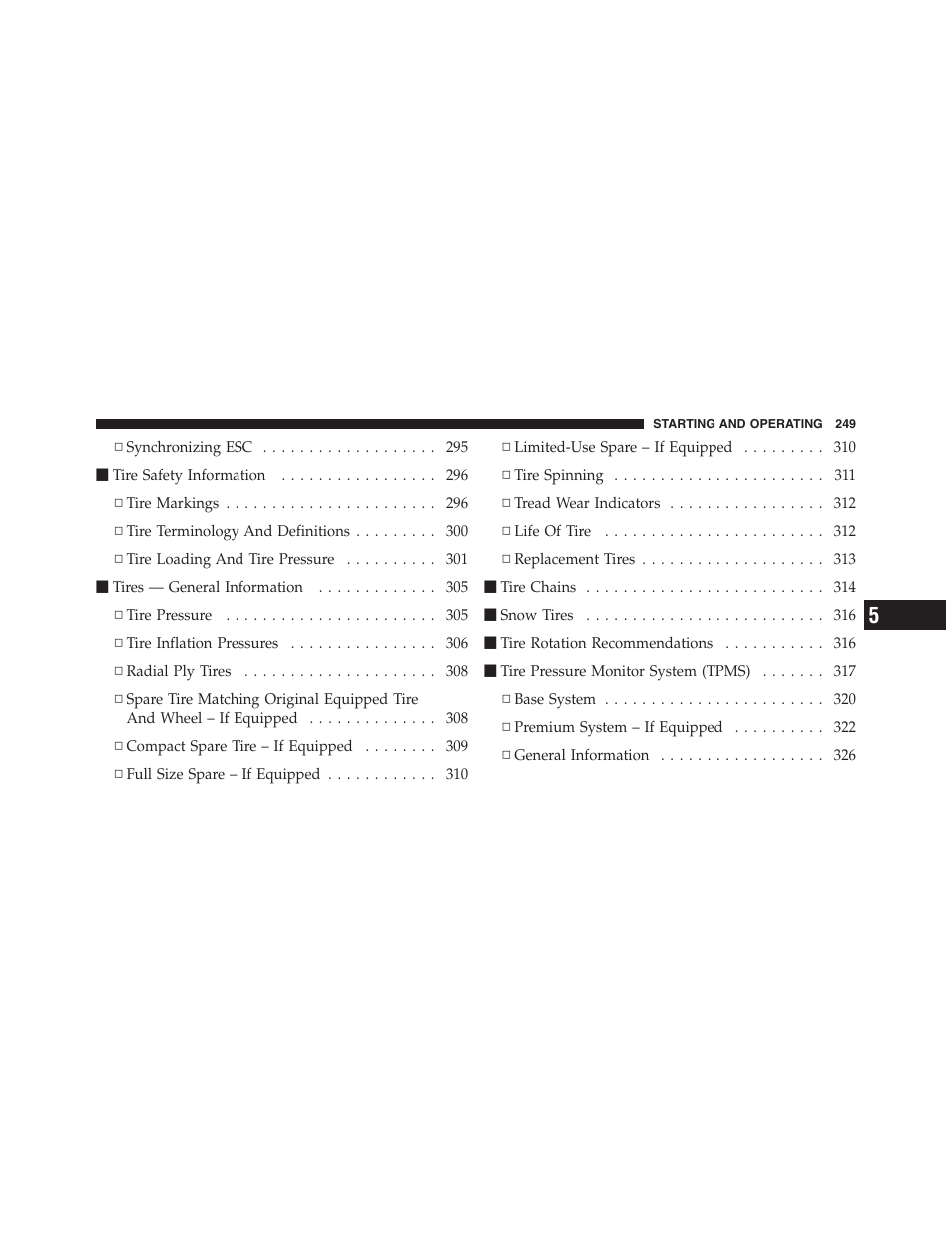 Dodge 2012 Challenger User Manual | Page 251 / 494