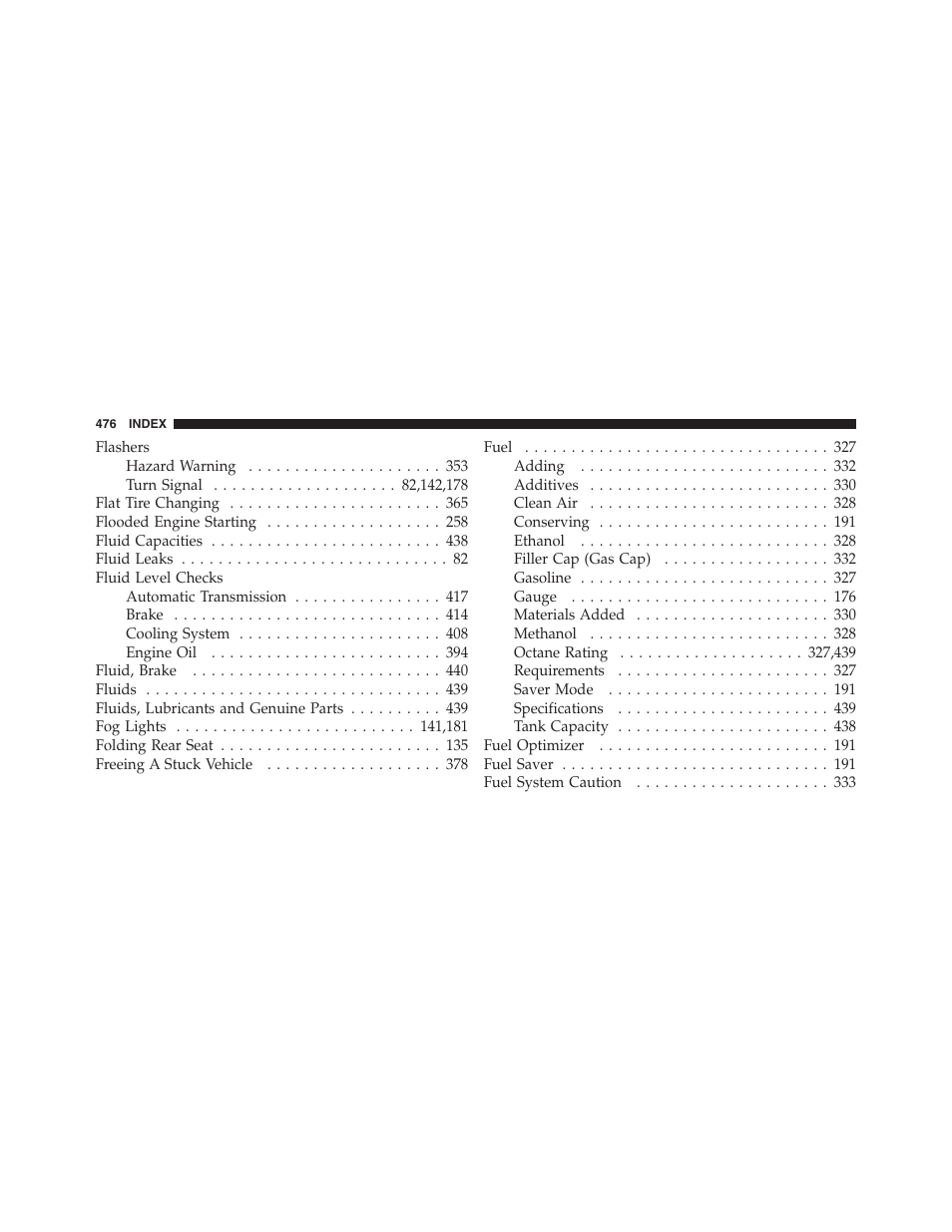 Dodge 2012 Challenger User Manual | Page 478 / 494