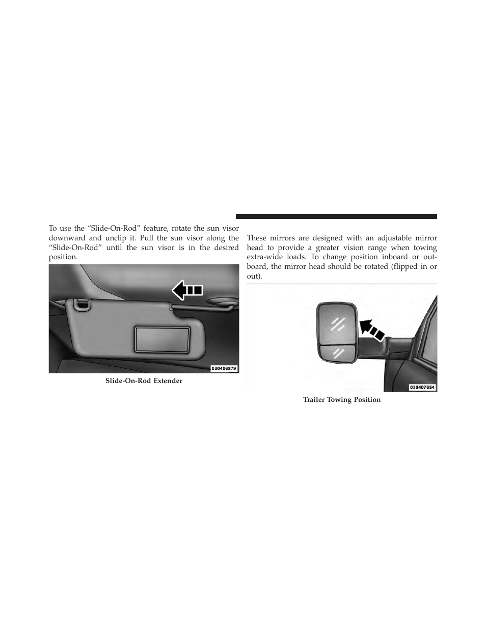 Trailer towing mirrors — if equipped | Dodge 2011 Ram User Manual | Page 102 / 636