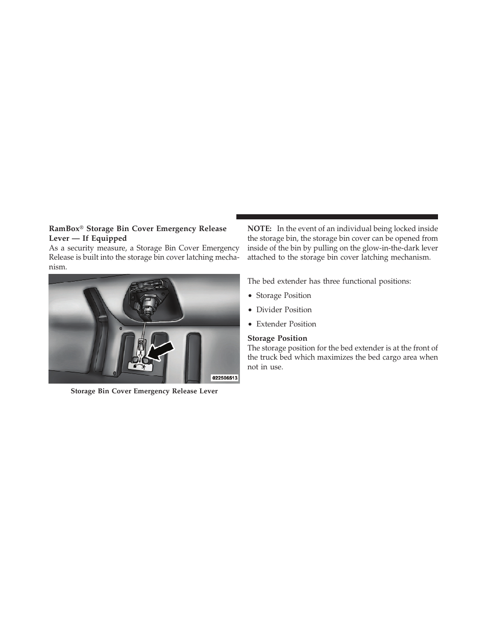 Bed extender — if equipped | Dodge 2011 Ram User Manual | Page 190 / 636