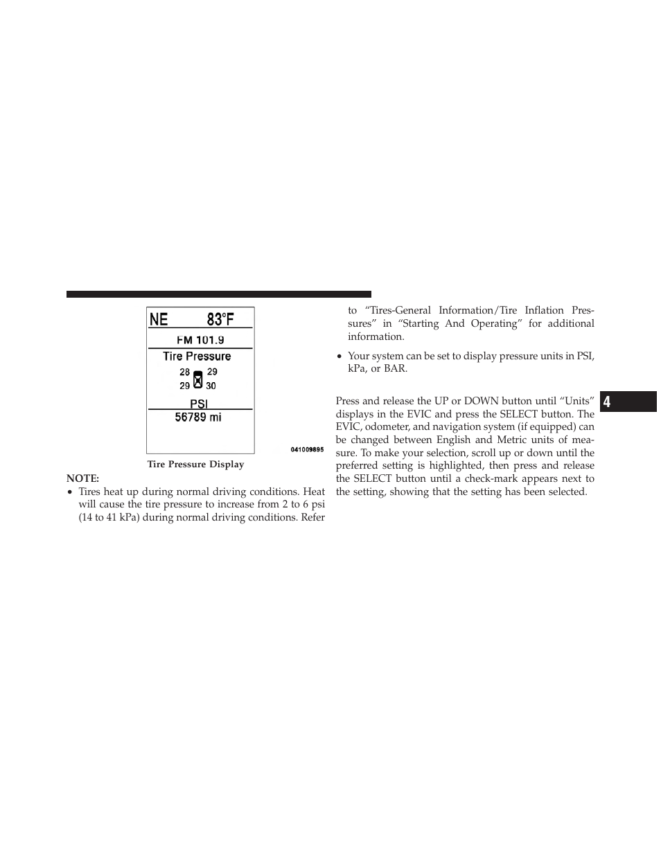 Units | Dodge 2011 Ram User Manual | Page 241 / 636