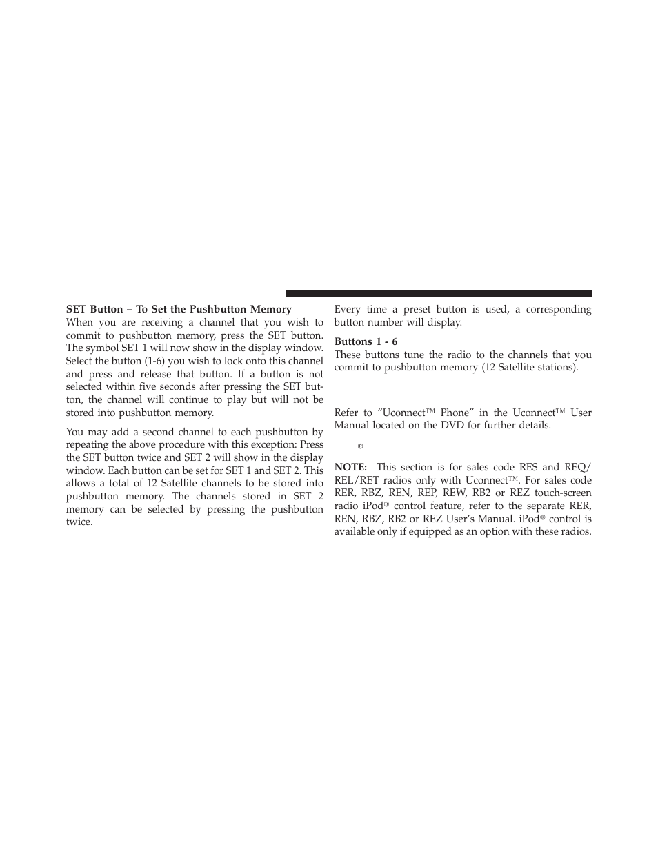 Ipodĥ control — if equipped, Operating instructions (uconnect™ phone), If equipped | Ipod௡ control — if equipped | Dodge 2011 Ram User Manual | Page 276 / 636