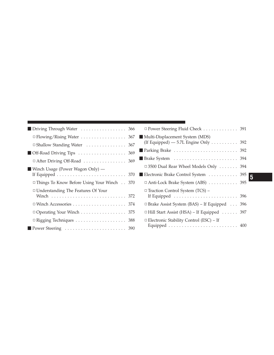 Dodge 2011 Ram User Manual | Page 307 / 636