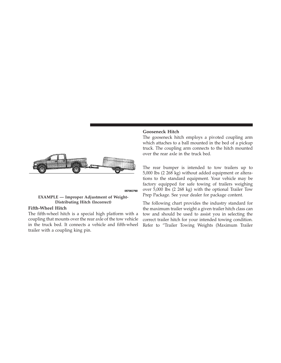 Trailer hitch classification | Dodge 2011 Ram User Manual | Page 462 / 636