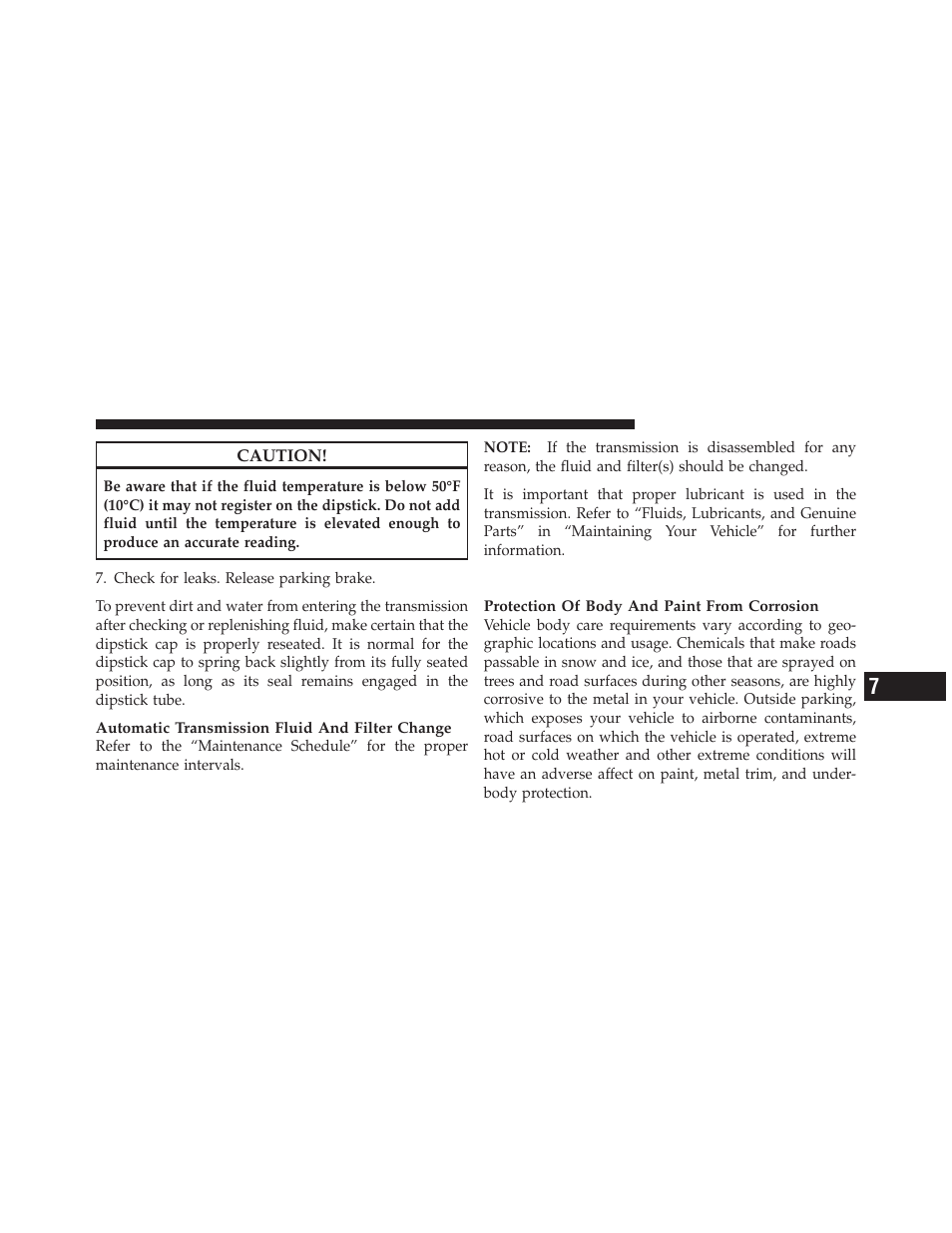 Appearance care and protection from corrosion, Appearance care and protection from, Corrosion | Dodge 2011 Ram User Manual | Page 559 / 636