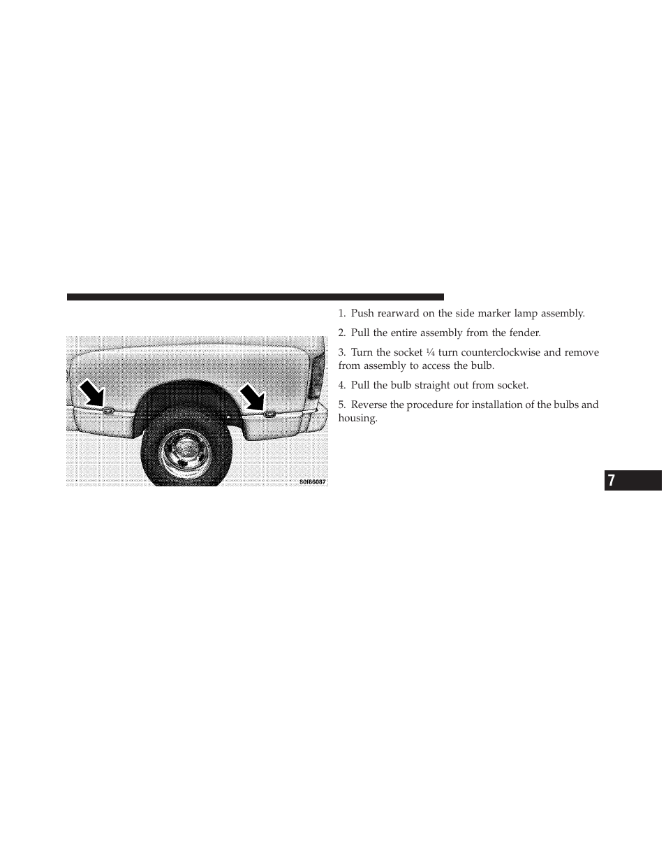 Side marker lamps (dual rear wheels) — if equipped, Side marker lamps (dual rear wheels) — if, Equipped | Dodge 2011 Ram User Manual | Page 581 / 636