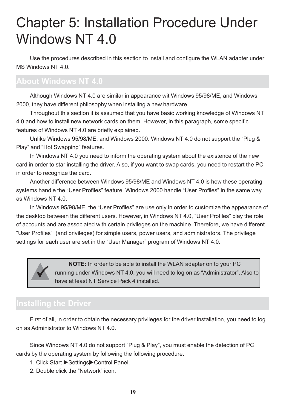 Boca Research Wireless LAN PC Card 11Mbps User Manual | Page 20 / 30