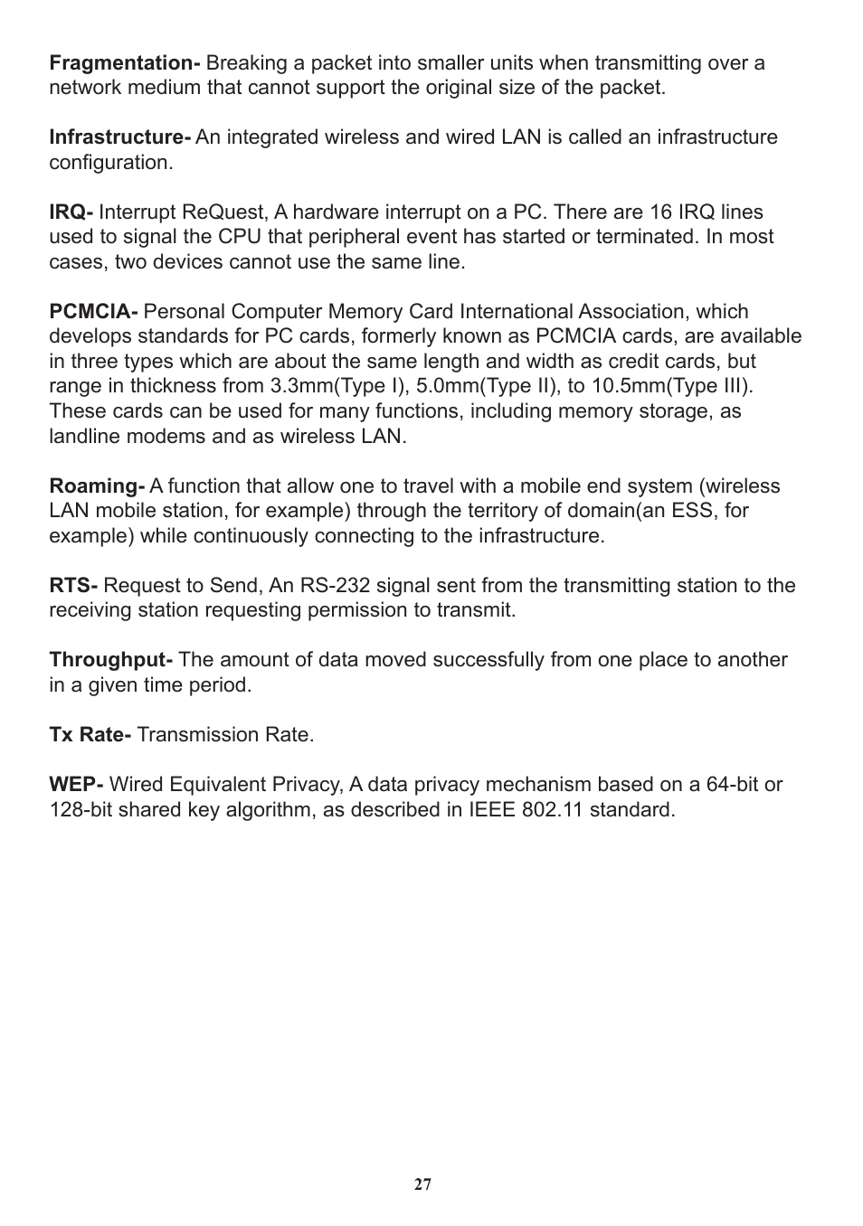 Boca Research Wireless LAN PC Card 11Mbps User Manual | Page 28 / 30