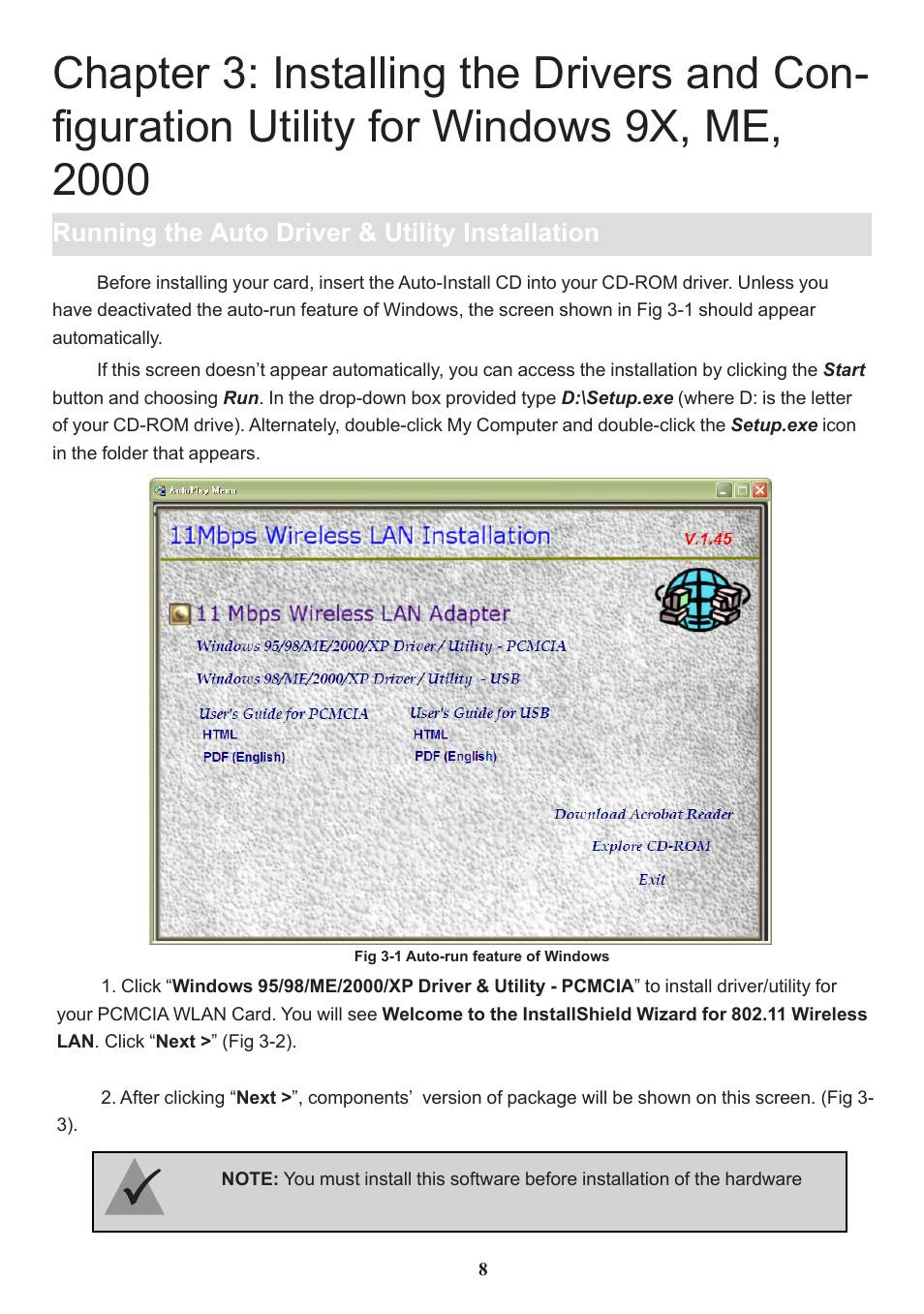 Boca Research Wireless LAN PC Card 11Mbps User Manual | Page 9 / 30