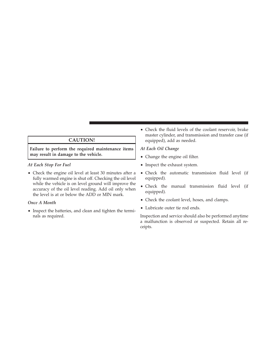 Maintenance schedule | Dodge 2011 Ram Diesel User Manual | Page 140 / 174